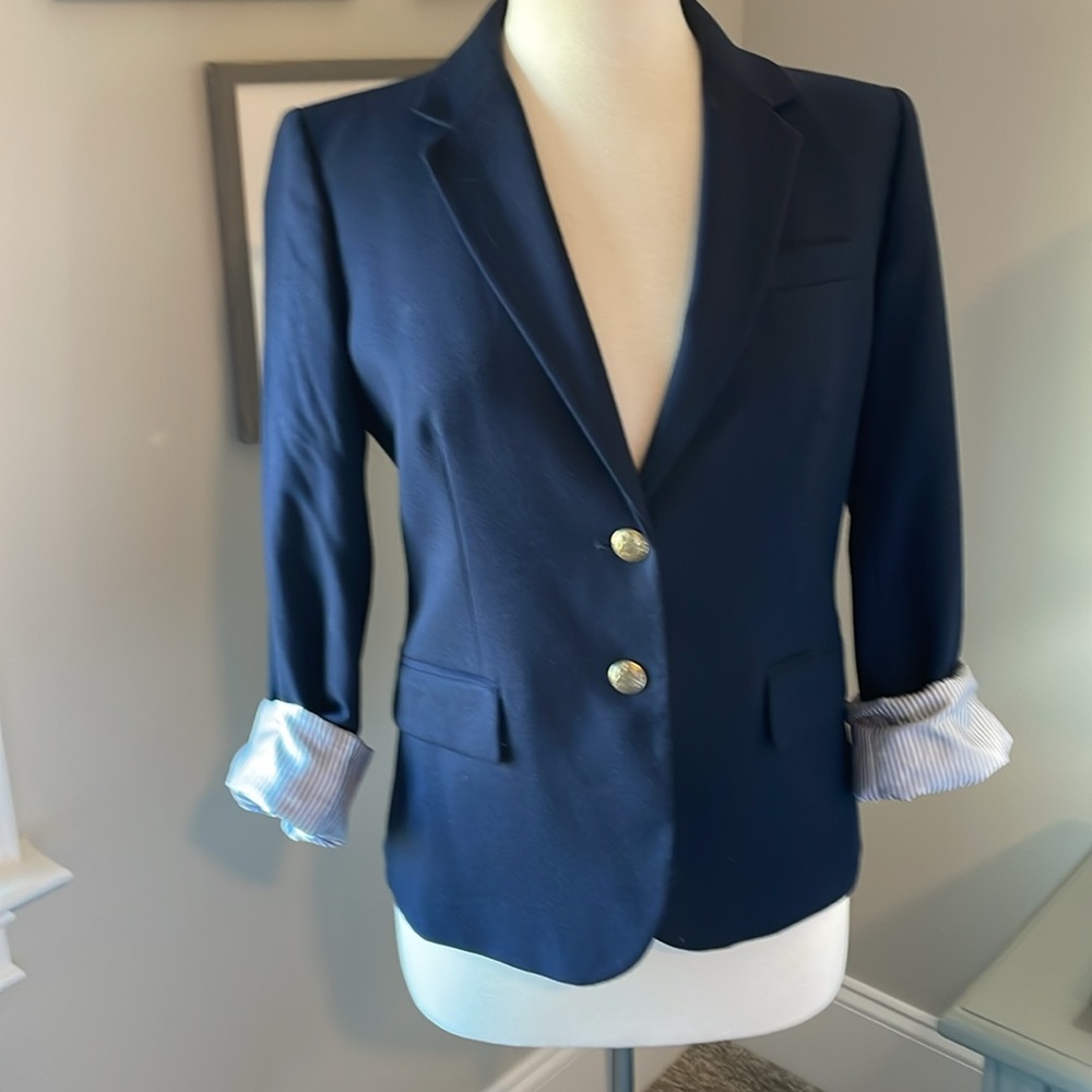 J Crew outlet Navy Blazer - Picture 3 of 6
